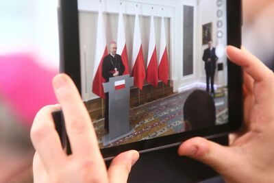 Uroczystość upamiętniająca ks. abp. Antoniego Baraniaka – Warszawa, Belweder, 6 października 2017. Fot. Sławomir Kasper (IPN)