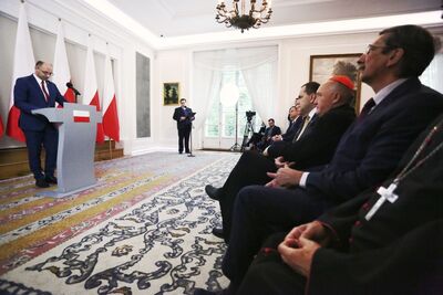 Uroczystość upamiętniająca ks. abp. Antoniego Baraniaka – Warszawa, Belweder, 6 października 2017. Fot. Sławomir Kasper (IPN)