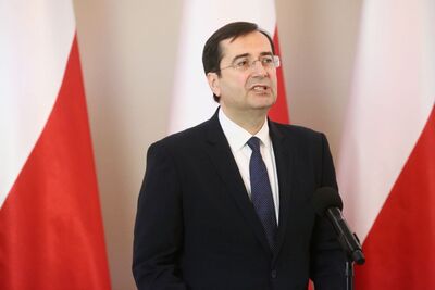 Wystąpienie dr. hab. Konrada Białeckiego. Uroczystość upamiętniająca ks. abp. Antoniego Baraniaka – Warszawa, Belweder, 6 października 2017. Fot. Sławomir Kasper (IPN)