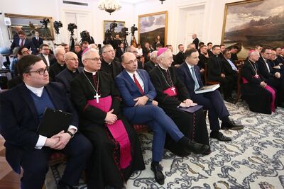 Uroczystość upamiętniająca ks. abp. Antoniego Baraniaka – Warszawa, Belweder, 6 października 2017. Fot. Sławomir Kasper (IPN)