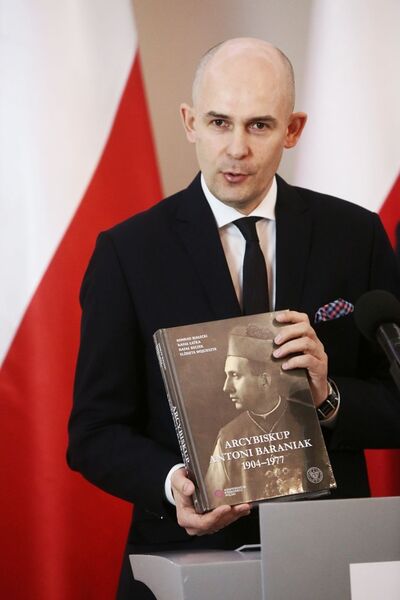 Dr hab. Rafał Reczek. Uroczystość upamiętniająca ks. abp. Antoniego Baraniaka – Warszawa, Belweder, 6 października 2017. Fot. Sławomir Kasper (IPN)