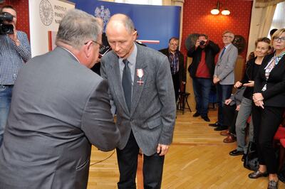 Odznaczenia wręczał zastępca Prezesa Jan Baster