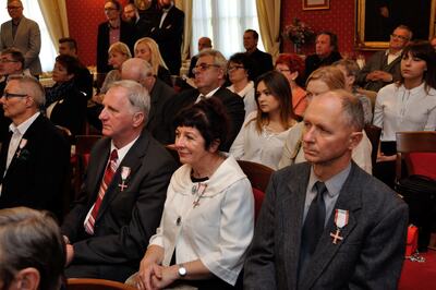 Uroczystość wręczenia Krzyży Wolności i Solidarności