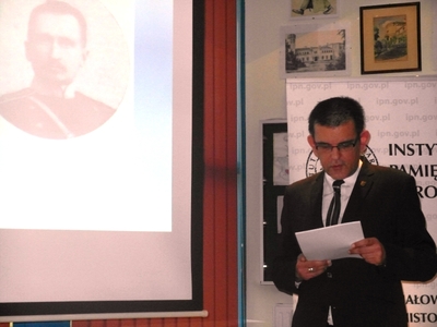 Referat dr. Rafała Sierchuły „Generał Józef Dowbor Muśnicki. Młodość i początki kariery wojskowej” Fot. Zdzisław Kościański