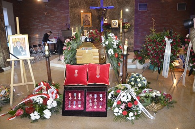 Pożegnanie mjr. w st. spocz. Aleksandra Szymańskiego. Fot. K. Gajda-Bator