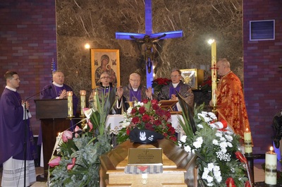 Pożegnanie mjr. w st. spocz. Aleksandra Szymańskiego. Fot. K. Gajda-Bator