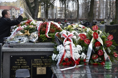 Pogrzeb śp. mjr. Franciszka Sagana ps. „Grabik”. Fot. K. Gajda-Bator