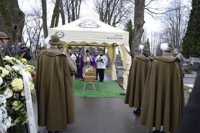 Pogrzeb śp. mjr. Franciszka Sagana ps. „Grabik”. Fot. K. Gajda-Bator