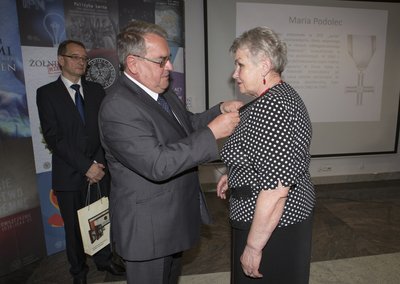Maria Podolec i Jan Baster wiceprezes IPN.