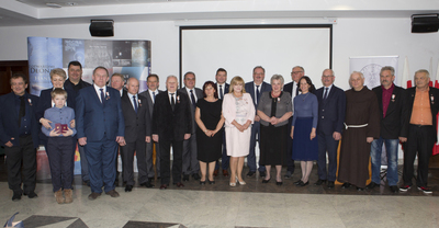 Uroczyste wręczenie Krzyży Wolności i Solidarności działaczom opozycji antykomunistycznej.