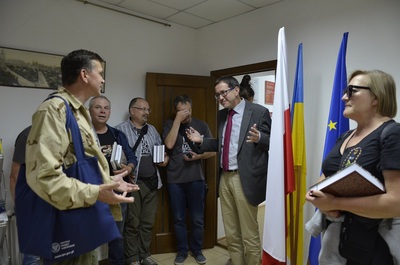 Wizyta w Centrum Kultury Polskiej i Dialogu Europejskiego w Iwano-Frankiwsku i spotkanie z konsulem RP Rafałem Kocotem.