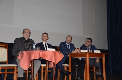 Prof. dr hab. Robert Ištok, dr Marcin Bukała, dr Krzysztof Winker i dr Jacek Bartosik prelegenci ogólnopolskiej konferencji naukowej „Stulecie odrodzonego Państwa Polskiego na mapie Europy i Świata. Polska myśl geopolityczna w XX wieku” w Rzeszowie.