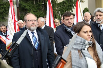 Odsłonięcie Pomnika Pamięci Narodowej w Jarosławiu.