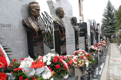 Odsłonięcie Pomnika Pamięci Narodowej w Jarosławiu.