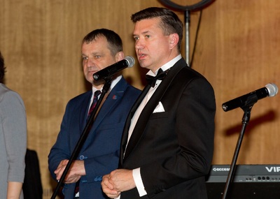 Dariusz Iwaneczko – dyrektor IPN w Rzeszowie i Jerzy Cypryś – przewodniczacy Sejmiku Województwa Podkarpackiego – organizatorzy koncertu „Tryptyk Niepodległa”