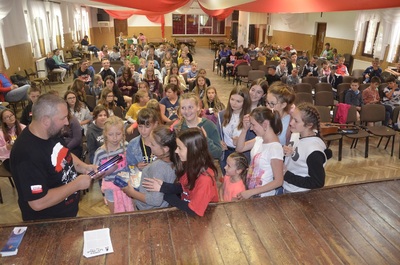 Wakacje z IPN podczas turnusu w Ośrodku „Caritas” w Myczkowcach.