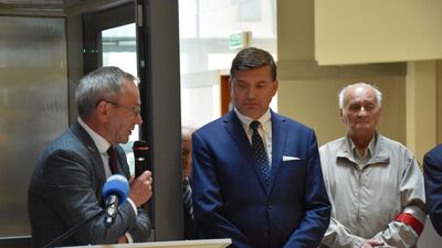 Odsłonięcie tablicy poświęconej mjr. Wacławowi Kopisto w Rzeszowie.