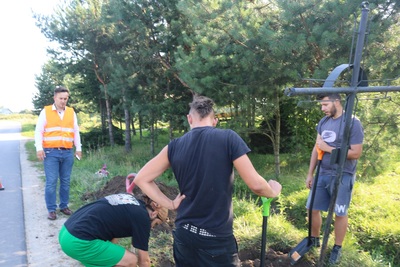 Ekshumacja Michała Szydłowskiego w miejscowości Kosina na Podkarpaciu
