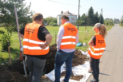 Ekshumacja Michała Szydłowskiego w miejscowości Kosina na Podkarpaciu