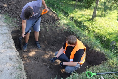 Ekshumacja Michała Szydłowskiego w miejscowości Kosina na Podkarpaciu