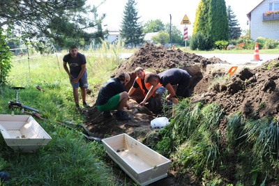 Ekshumacja Michała Szydłowskiego w miejscowości Kosina na Podkarpaciu