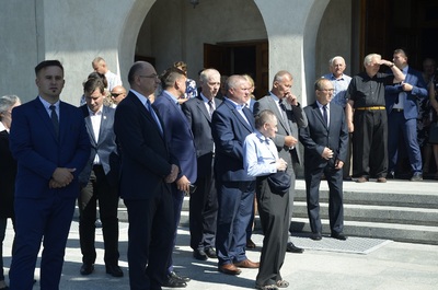 Uroczystości pogrzebowe Michała Szydłowskiego w Kosinie.