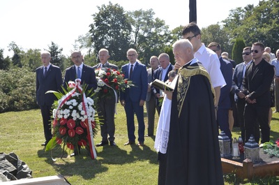 Uroczystości pogrzebowe Michała Szydłowskiego w Kosinie.