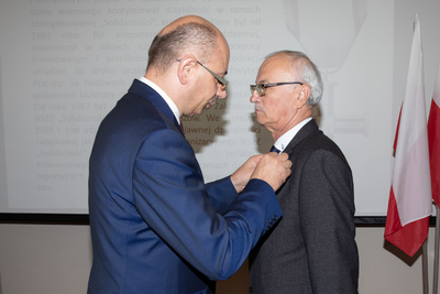 Uroczystość wręczenia Krzyży Wolności i Solidarności w Rzeszowie.