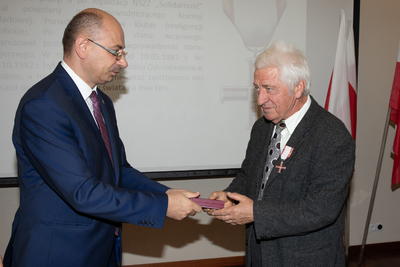 Uroczystość wręczenia Krzyży Wolności i Solidarności w Rzeszowie.