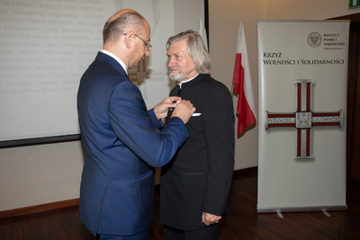 Uroczystość wręczenia Krzyży Wolności i Solidarności w Rzeszowie.