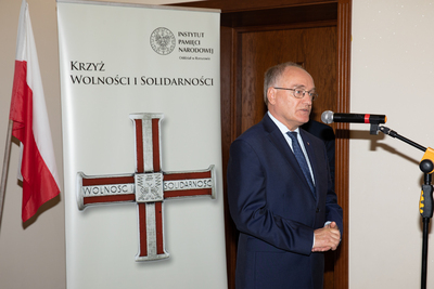 Uroczystość wręczenia Krzyży Wolności i Solidarności w Rzeszowie.
