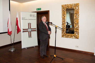 Uroczystość wręczenia Krzyży Wolności i Solidarności w Rzeszowie.