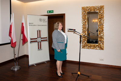 Uroczystość wręczenia Krzyży Wolności i Solidarności w Rzeszowie.