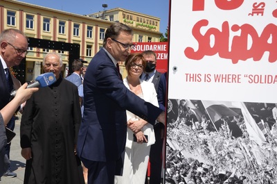Otwarcie wystawy „Tu rodziła się Solidarność” w Mielcu. Fot. Katarzyna Gajda-Bator