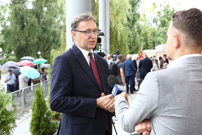 Obchody 40. rocznicy powstania NSZZ „Solidarność“ i uroczystość wręczenia Krzyży Wolności i Solidarności działaczom opozycji antykomunistycznej. Fot. Igor Witowicz