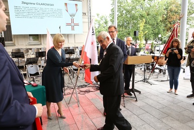 Obchody 40. rocznicy powstania NSZZ „Solidarność“ i uroczystość wręczenia Krzyży Wolności i Solidarności działaczom opozycji antykomunistycznej. Fot. Igor Witowicz