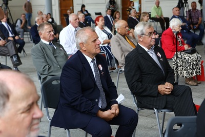 Obchody 40. rocznicy powstania NSZZ „Solidarność“ i uroczystość wręczenia Krzyży Wolności i Solidarności działaczom opozycji antykomunistycznej. Fot. Igor Witowicz