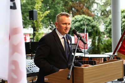 Obchody 40. rocznicy powstania NSZZ „Solidarność“ i uroczystość wręczenia Krzyży Wolności i Solidarności działaczom opozycji antykomunistycznej. Fot. Igor Witowicz