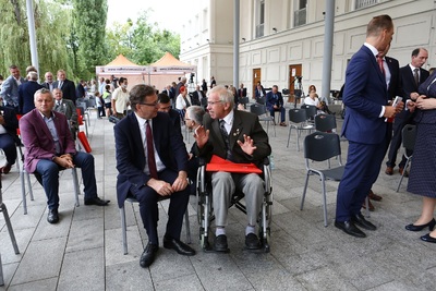 Obchody 40. rocznicy powstania NSZZ „Solidarność“ i uroczystość wręczenia Krzyży Wolności i Solidarności działaczom opozycji antykomunistycznej. Fot. Igor Witowicz