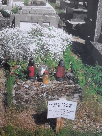 Stan grobu por. Bolesława Przewoźniczka przed renowacją