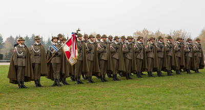 Uroczystości pogrzebowe Żołnierzy Niezłomnych, Leopolda Rząsy i Michała Zygo, na cmentarzu komunalnym Wilkowyja w Rzeszowie.Fot.IPN/Igor Witowicz.
