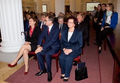 Uroczystość wręczenia Krzyży Wolności i Solidarności działaczom opozycji antykomunistycznej. Fot. Igor Witowicz.