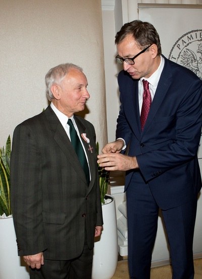 Uroczystość wręczenia Krzyży Wolności i Solidarności działaczom opozycji antykomunistycznej. Fot. Igor Witowicz.