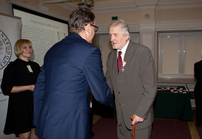 Uroczystość wręczenia Krzyży Wolności i Solidarności działaczom opozycji antykomunistycznej. Fot. Igor Witowicz.