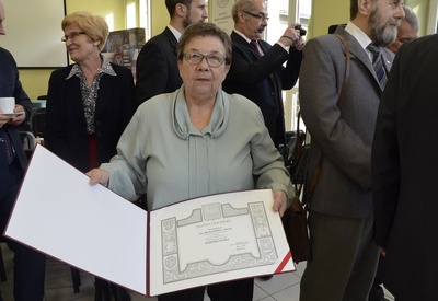 Córka Michała Zygo pani Krystyna Wołowiec. Fot. K. Gajda-Bator