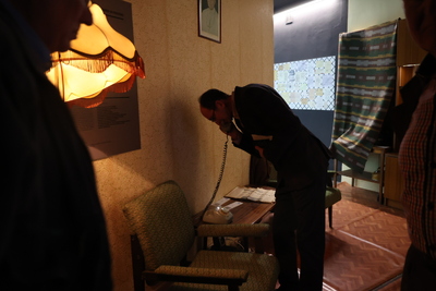 Zwiedzanie Muzeum Jana Pawła II oraz wystawy „A jutro jest nieznane. Podziemna Solidarność w Stalowej Woli 1982-1989”. Fot. Katarzyna Gajda-Bator (IPN)