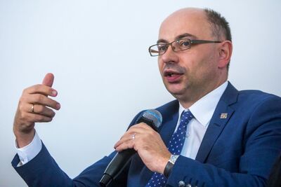 Panel dyskusyjny „Wokół lustracji w Polsce” – Warszawa, 12 kwietnia 2018. Wiceprezes IPN Mateusz Szpytma. Fot. Sławek Kasper (IPN)