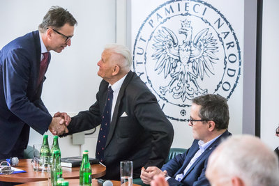 Panel dyskusyjny „Wokół lustracji w Polsce” – Warszawa, 12 kwietnia 2018. Fot. Sławek Kasper (IPN)