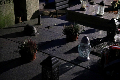 Wizyta Prezesa IPN na grobie Jana Stawisińskiego w Koszalinie / Fot. S. Kasper (IPN)