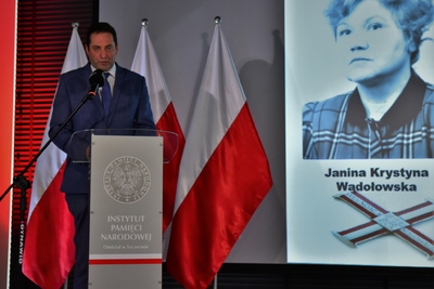 Uroczystość wręczenia Krzyży Wolności i Solidarności działaczom opozycji antykomunistycznej, Szczecin, 2021 (fot. Marcin Manowski/IPN Oddział w Szczecinie)